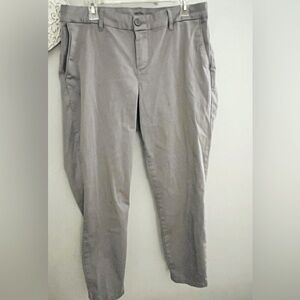 Kut From The Kloth Women’s Size 14W Plus Ankle Straight Leg Pants Gray Trousers
